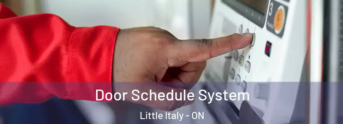  Door Schedule System Little Italy - ON