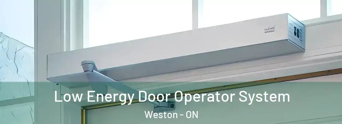  Low Energy Door Operator System Weston - ON