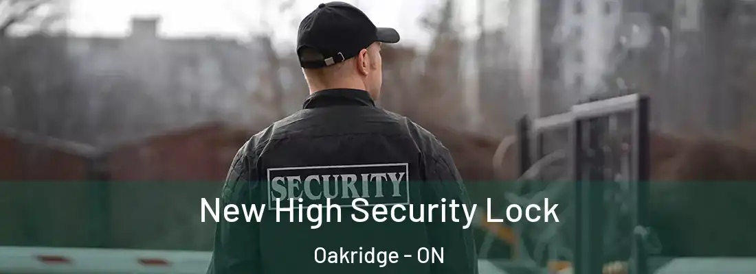  New High Security Lock Oakridge - ON