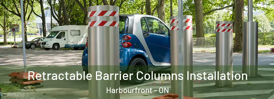  Retractable Barrier Columns Installation Harbourfront - ON