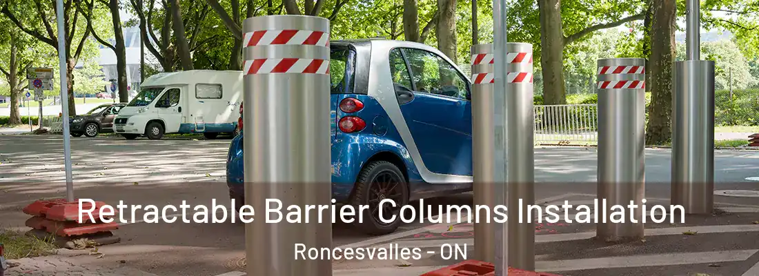  Retractable Barrier Columns Installation Roncesvalles - ON